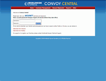 Tablet Screenshot of convoycentral.com